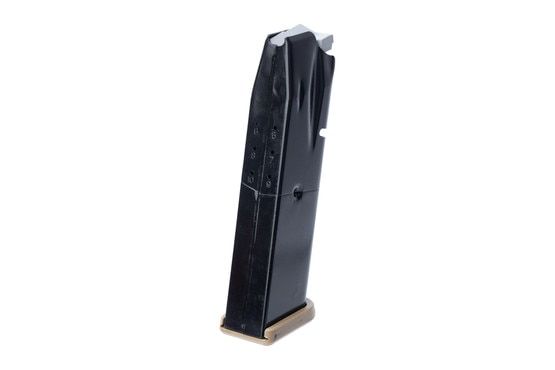FN America High Power 9mm 10-Round FDE Magazine has witness holes